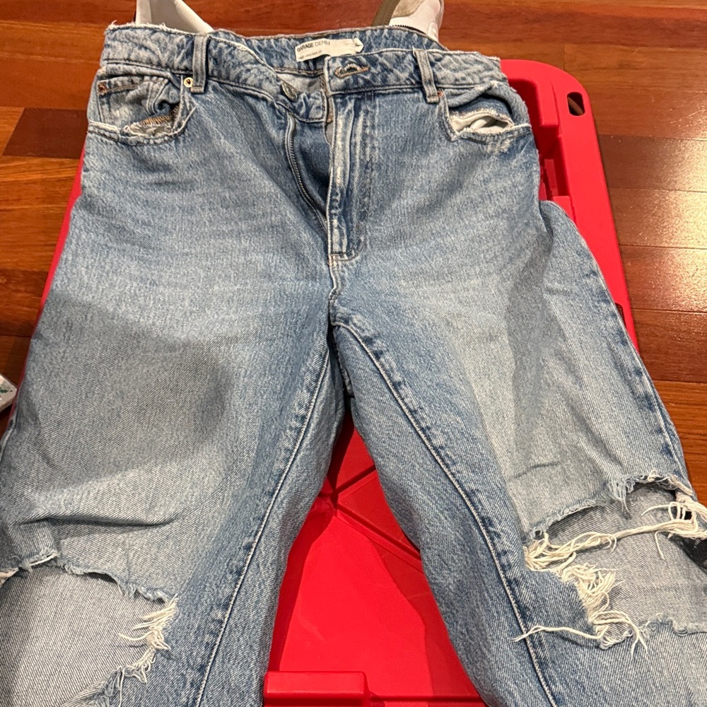 Jeans_ Garage  Distressed Women's Jeans